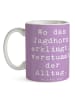Mr. & Mrs. Panda Tasse Spruch Jagdhorn Melodie mit Spruch in Lavendeltraum