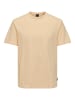 Only&Sons Weiches Rundhals T-Shirt Kurzarm ONSSMART Basic Shirt in Gelb