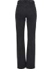 Urban Classics Urban Classics Damen Ladies Highwaist Straight Slit Denim Pants in black washed