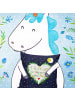 Mr. & Mrs. Panda Dekokissen Love u to the moon & back mit Spruch in Bunt