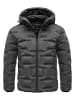 Humy Winterjacke mit Kapuze in Dunkelgrau