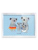 Mr. & Mrs. Panda Schneerahmen Koala Familie ohne Spruch in Blau Pastell