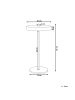 Beliani Tischleuchten EVENLODE in Schwarz/Messing - (W) 20 x (H) 41 x (L) 20 cm