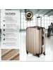 tectake Hartschalenkoffer-Set Cleo mit Sicherheits-Zahlenschloss, champagner