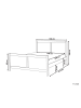 Beliani Doppelbett CHAMPAGNAT in Braun - (W) 186 x (H) 100 x (L) 212 cm