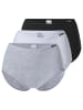 Yenita® Taillen-Slips (3er Set) Modern-Collection in schwarz-grau-weiss