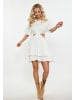 IZIA Damen Kleid in Wollweiss