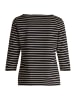 Betty Barclay Ringelshirt mit U-Boot-Ausschnitt in Black/Camel