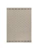 KADIMA DESIGN Teppich Outdoor Waschbar Raute CORTINA Strapazierfähig OEKO-TEX Balkon in Beige