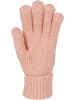 styleBREAKER Strickhandschuhe mit Zopfmuster in Rose