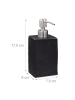 relaxdays 2 x Seifenspender in Schwarz - 0,2 l