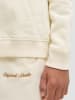 JACK & JONES Junior Sweatshirt JORNORREBRO EMB SWEAT CREW JNR in antique white