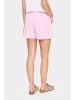 SAINT TROPEZ Shorts ElmikoSZ Gerade Passform in Fandango Pink White Stripe