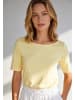 More & More unkompliziertes Stretch-Baumwollshirt in yellow