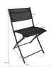 VCM  5 tlg. Bistroset Balkonset Gartenset Sumila 80x55 in Schwarz