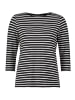 Betty Barclay Ringelshirt mit U-Boot-Ausschnitt in Schwarz/Beige