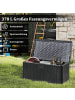 COSTWAY Gartenbox 378L HDPE in Grau
