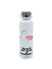 Mr. & Mrs. Panda Große Trinkflasche Einhorn Schwein mit Spruch in Weiß