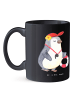 Mr. & Mrs. Panda Tasse Superpower Schwimmen Trainerin mit Spruch in Schwarz