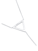 Elli Halskette 925 Sterling Silber Dreieck, Geo in Silber