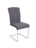 MCW 2er-Set Esszimmerstuhl F36, Stoff/Textil, grau