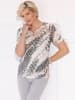 WITT WEIDEN Rundhals-Shirt in ecru-grau-bedruckt