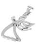 Adeliás Damen Anhänger Engel aus 925 Silber mit Zirkonia in silber