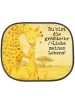 Mr. & Mrs. Panda Sonnenblende Giraffe Kind Design mit Spruch in Weiß