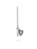 LIEBESKIND BERLIN Halskette Open Heart Amulet in silber