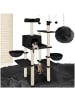 tectake Katzenbaum Lilou 165 cm Diverse Farben  (Schwarz)