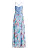 Vera Mont Abendkleid mit Blumenprint in Blue/Rosé