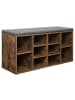 VASAGLE Schuhbank Custos in Braun - (B)104 x (H)48 x (T)30 cm