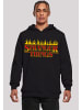 F4NT4STIC Hoodie Stranger Things Fire Logo Men Netflix TV Series in schwarz