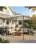 Outsunny Pavillon in Cremeweiß 300L x 300B x 285H cm