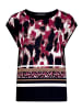 Betty Barclay Blusenshirt mit Aufdruck in Black/Dark Red
