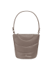 DuDu Barbara Schultertasche Leder 21.5 cm in taupe