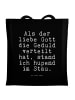 Mr. & Mrs. Panda Einkaufstüte Als der liebe Gott... mit Spruch in Schwarz