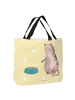 Mr. & Mrs. Panda Tote Bag Katze Fressen ohne Spruch in Gelb Pastell