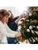 relaxdays 96-tlg. Weihnachtskugeln Set in Orange