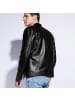 Wittchen Stylish eco leather jacket, man in Black