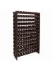 relaxdays Weinregal in Braun - (B)85 x (H)159 x (T)25,5 cm