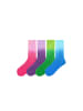 MUNADUNA 4er-Set 'Farbverlauf' Socken Farb-Mix