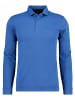 Ragman Softknit-Poloshirt mit Bund, Velvet Touch in Blau