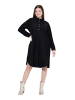 Ulla Popken Midikleid in schwarz