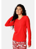 Skiny Pyjamaoberteil in rot