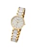 Regent Analog-Armbanduhr Regent Metallarmband gold, weiß klein (ca. 30mm)