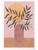 Juniqe Poster "Olive Branch" in Rosa