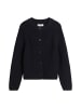 Marc O'Polo Cropped Oversize-Zip-Cardigan in Deep Night Blue