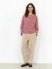 soyaconcept T-Shirt SC-HELLE in 4495C MADDER BROWN COMBI