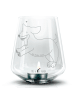 Mr. & Mrs. Panda Gravur Windlicht Hund Dackel ohne Spruch in Transparent